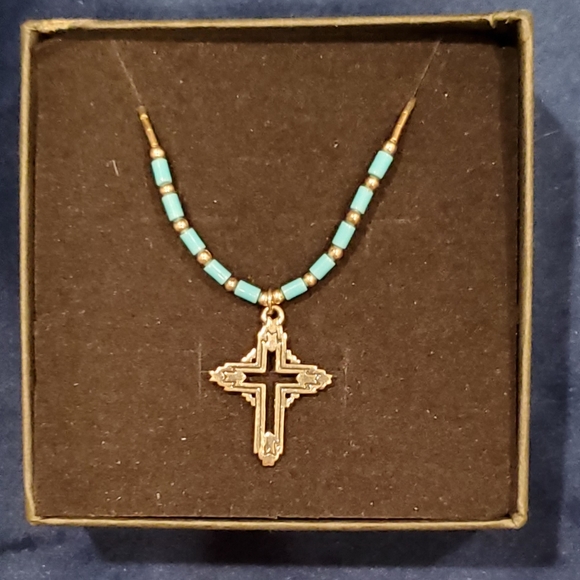 Zuni Jewelry Sterling Silver Zuni Cross Necklace Poshmark